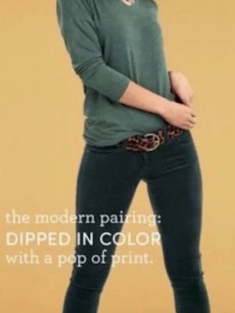 Cabi 3743 Skinny Green Corduroy Jeans